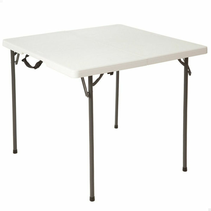 Masă Pliabilă Lifetime Alb Pătrat Oțel Plastic 86 x 86 x 74 cm