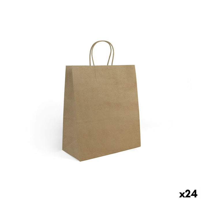 Paper Bag Algon Kraft 26 x 14 x 31 cm (24 Units)