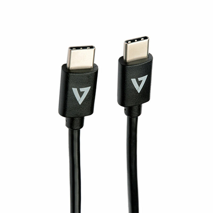 Cavo USB-C V7 V7USB2C-1M Nero 1 m (1 Unità)