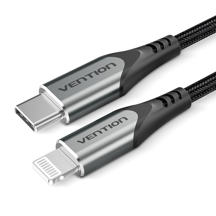Cablu Lightning Vention TACHF Gri 1 m