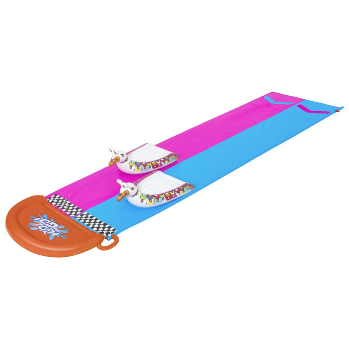 Bestway Pista Scivolo con Gonfiabili Doppio Animali Llama 488x138 cm +3 Anni Giardino