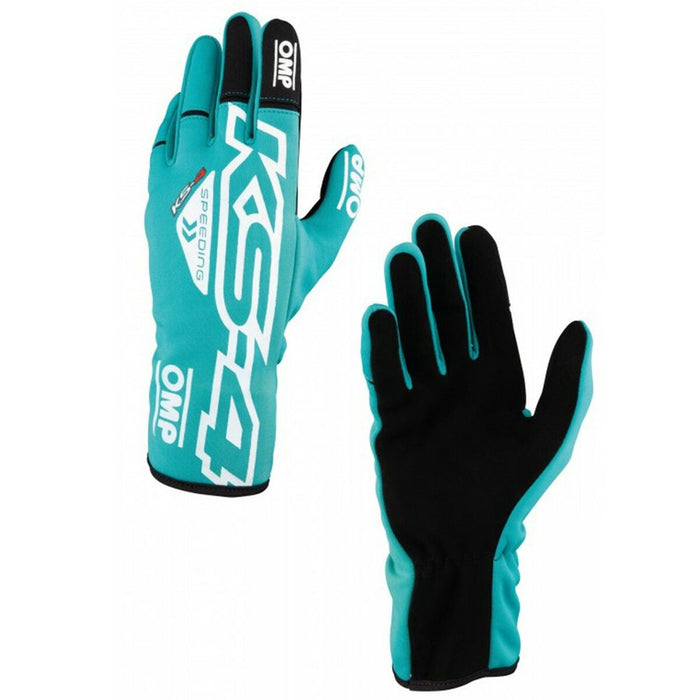 Kids Karting Gloves OMP KS-4 Verde 5