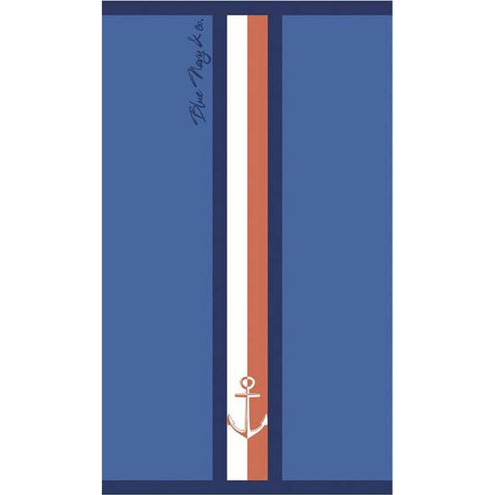 Beach Towel Secaneta Portals Navy Blue 90 x 165 cm Jacquard