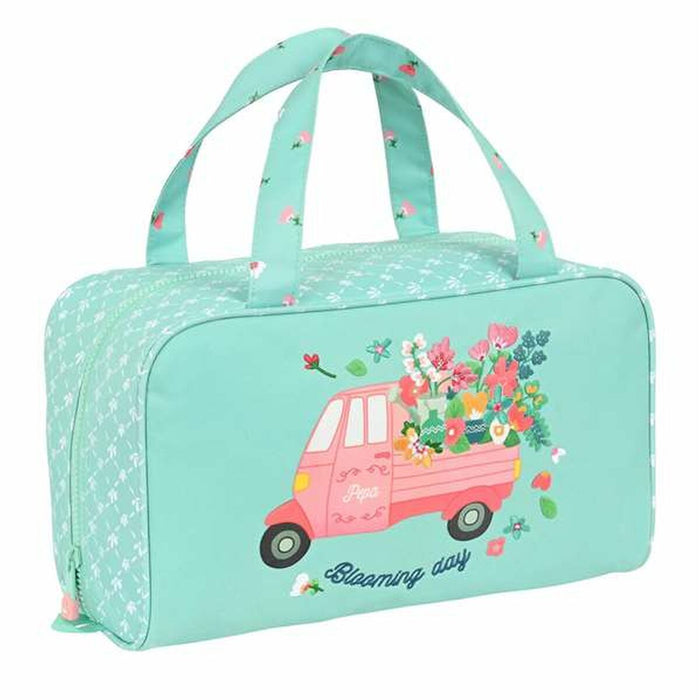 School Toilet Bag Glow Lab Pepa Green Multicolour 31 x 14 x 19 cm