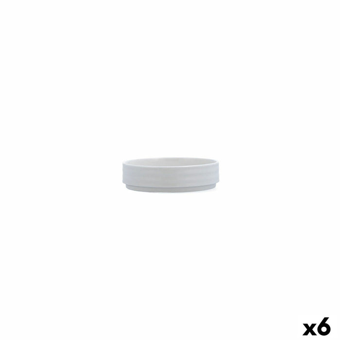 Set de Aperitiv Ariane Artisan Alb Ceramică 12 cm (6 Unități)