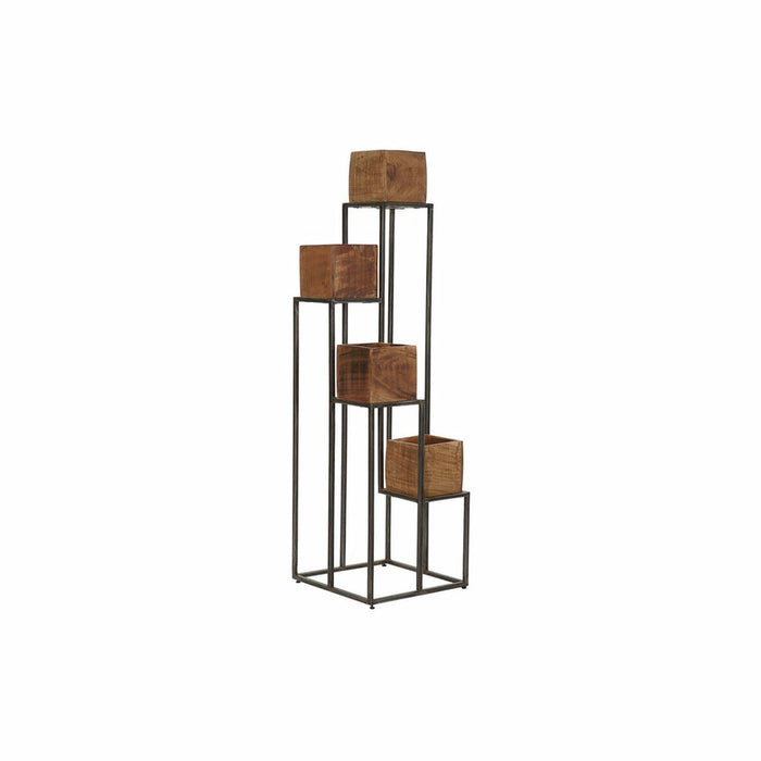 Ghiveci DKD Home Decor Maro Negru Multicolor Lemn Metal Modern 40 x 40 x 120 cm 40 x 40 x 138 cm