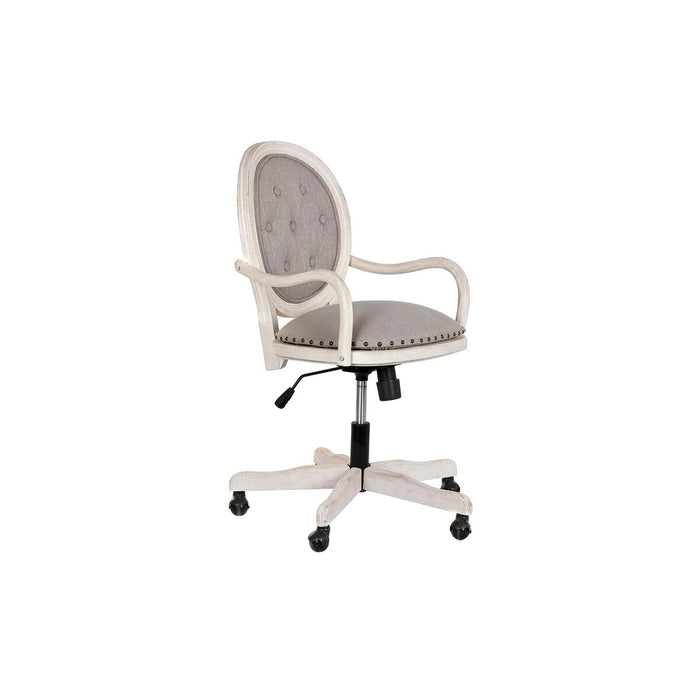 Scaun de Birou DKD Home Decor Alb Gri deschis 52 x 50 x 88 cm