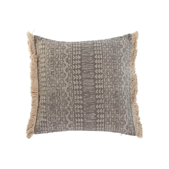 Cuscino Home ESPRIT Grigio Naturale Boho 45 x 8 x 45 cm