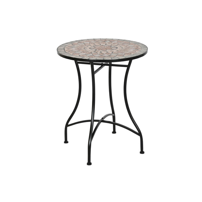 Masa laterală Home ESPRIT Negru Multicolor 60 x 60 x 72 cm