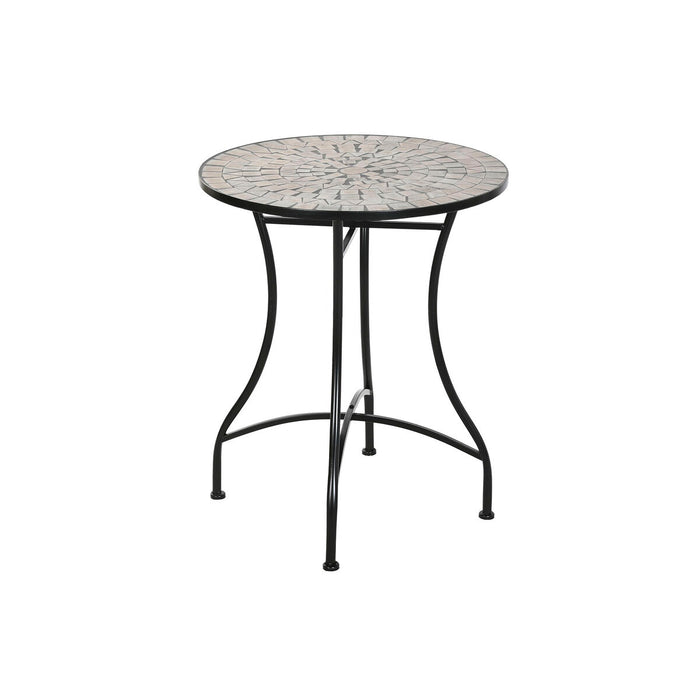Masa laterală Home ESPRIT Negru Multicolor 60 x 60 x 72 cm