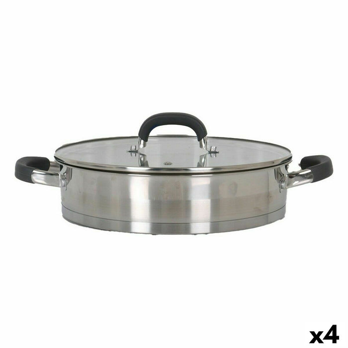 Caserolă Cu Capac de Sticlă Quttin 2,2 L (4 Unități)