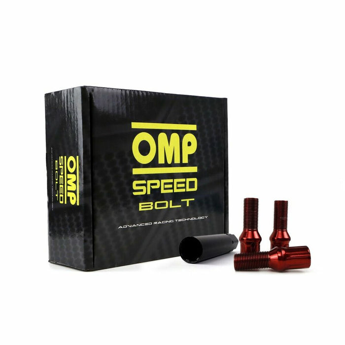 Set Dadi OMP 27 mm Rosso 20 uds M14 x 1,25