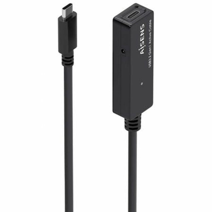 USB-C to USB-C Cable Aisens A107-0869 5 m Black Extension