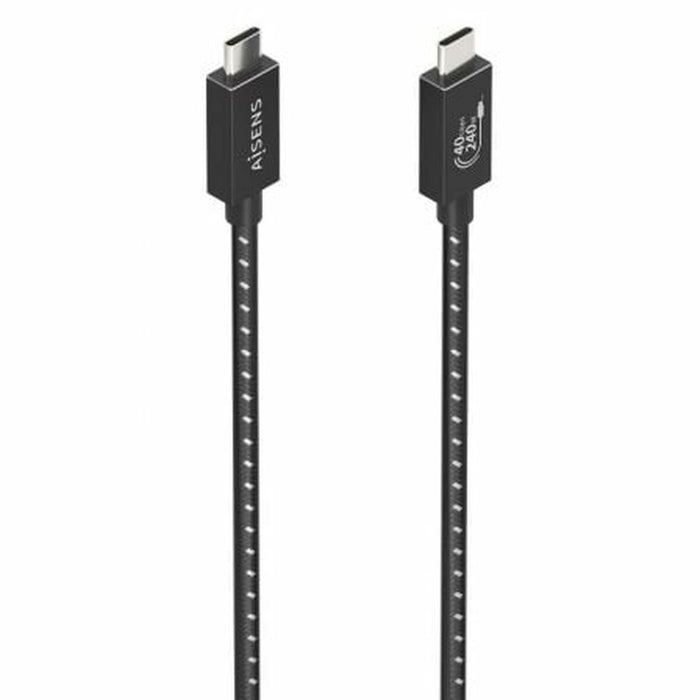 USB-C to USB-C Cable Aisens A156-0867 1 m Black