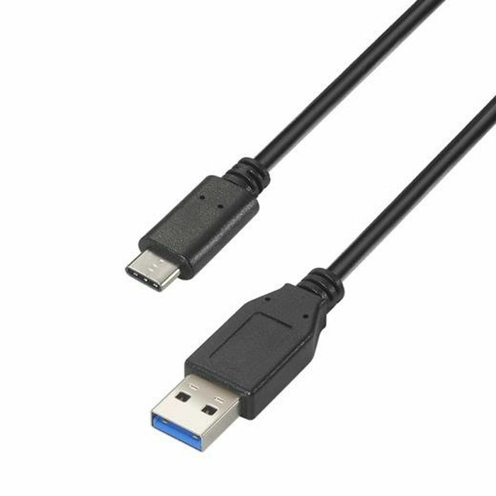 USB-C Cable to USB Aisens A107-0060 Black 1 m (1 Unit)