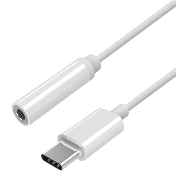 Adaptor USB-C la Jack 3.5 mm Aisens A109-0384 Alb 15 cm (1 Unități)