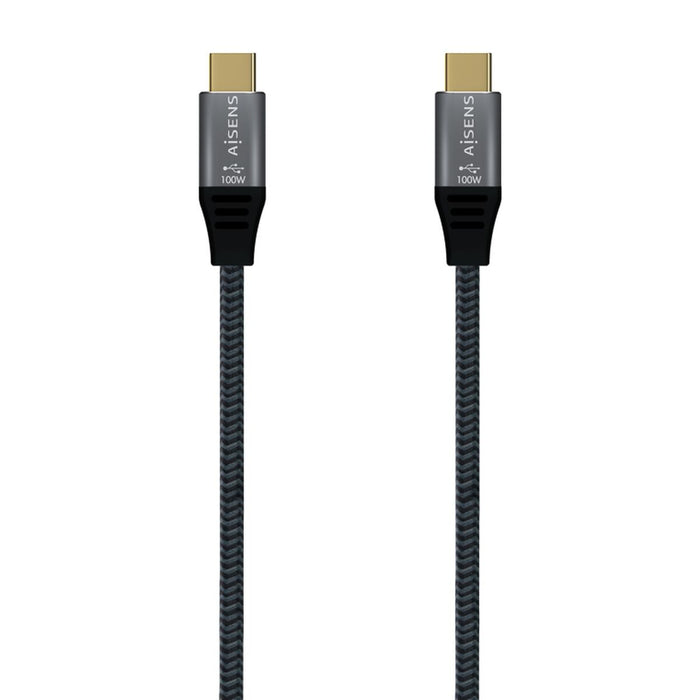 Cavo USB-C Aisens A107-0672 1,5 m Grigio (1 Unità)