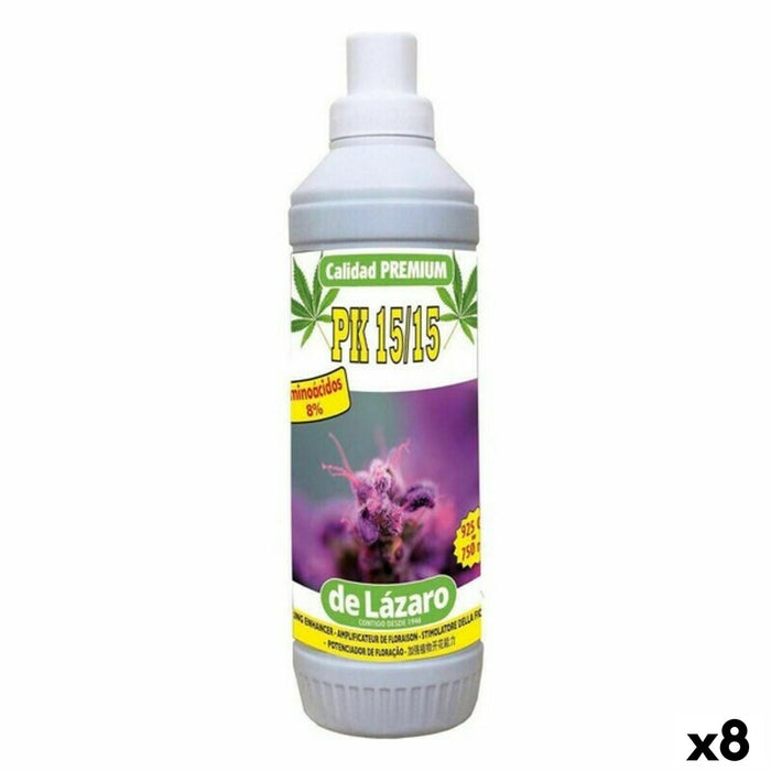 Îngrășământ de plante De Lázaro PK 15/15 Stimulator înflorire (8 Unități)