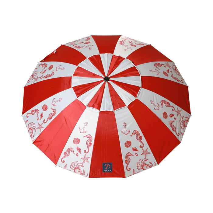 Umbrelă de plajă Roșu Ø 220 cm SPF50+ Marin