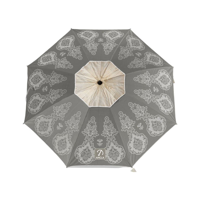 Beach parasol Grey Ø 180 cm SPF50+ Boho