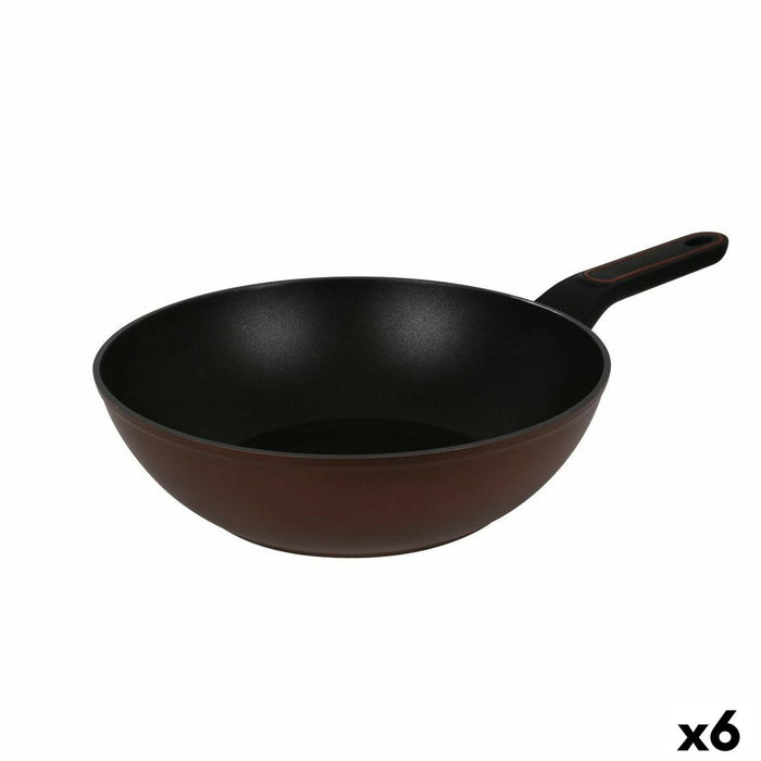 Tigaie Quttin Sahara Aluminiu forjat Maro 48 x 29 x 8 cm (6 Unități)