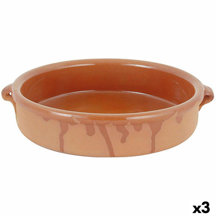 Saucepan Barro Clasico Brown Ceramic Ø 28 cm (3 Units)