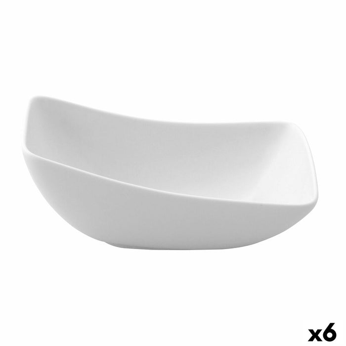 Ciotola per Aperitivi Ariane Vital Square Bianco Ceramica Quadrato (6 Unità)