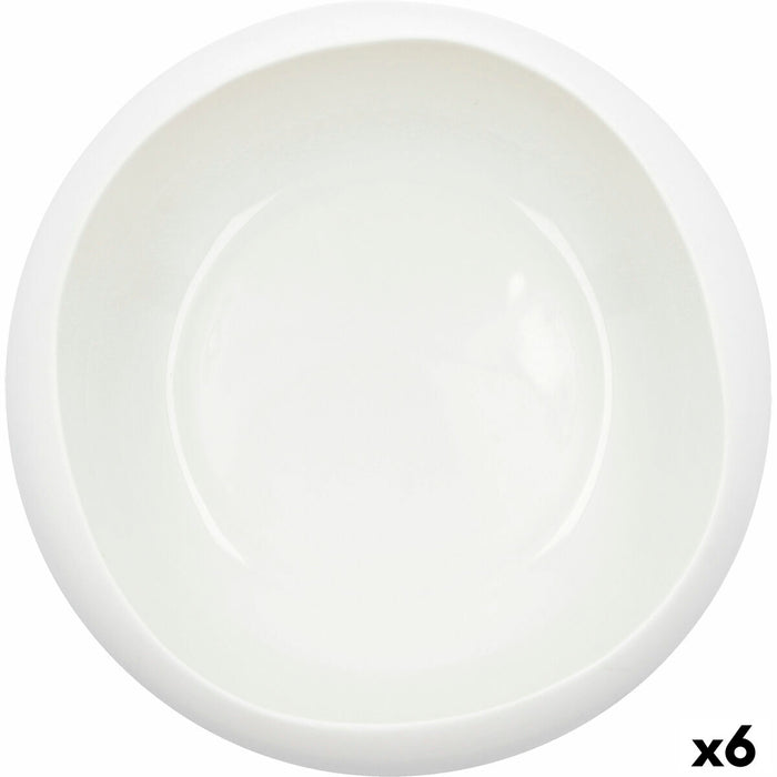 Snack Bowl Ariane Organic White Ceramic Ø 21 cm (2 Units)