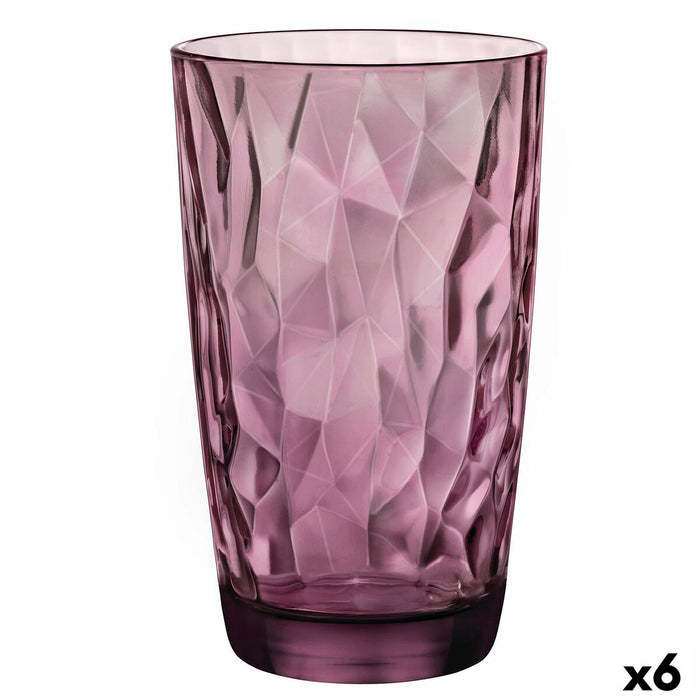 Pahar Bormioli Rocco Diamond Mov Sticlă (470 ml) (6 Unități)