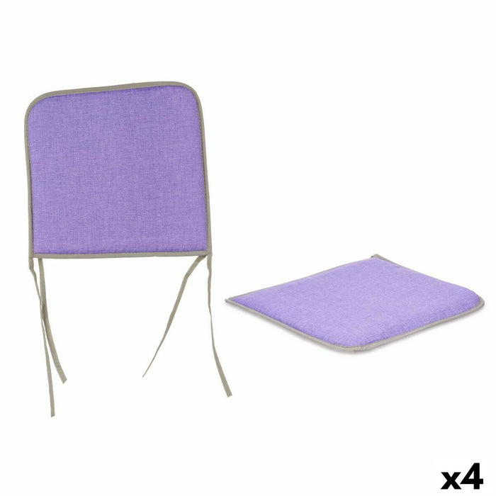 Pernă de scaun 38 x 2,5 x 38 cm (4 Unități)
