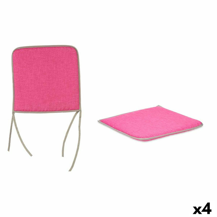 Pernă de scaun 38 x 2,5 x 38 cm (4 Unități)