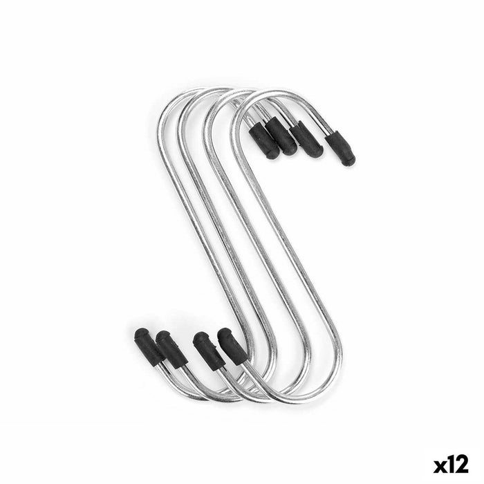 Cârlig pentru agățat Kinvara 374 Argintiu Metal Set (12 Unități)