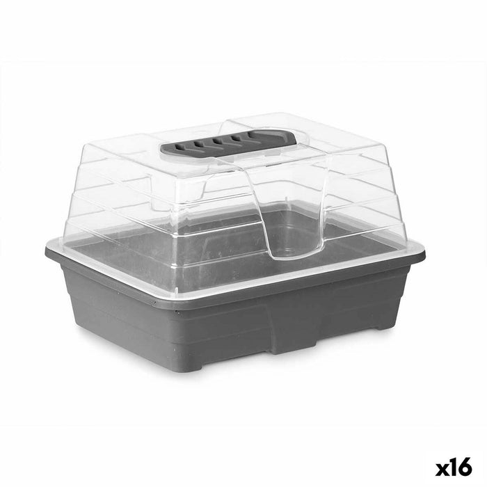 Serra Ibergarden FYT108102 Grigio Trasparente Plastica 21,5 x 12,8 x 17,4 cm (16 Unità)