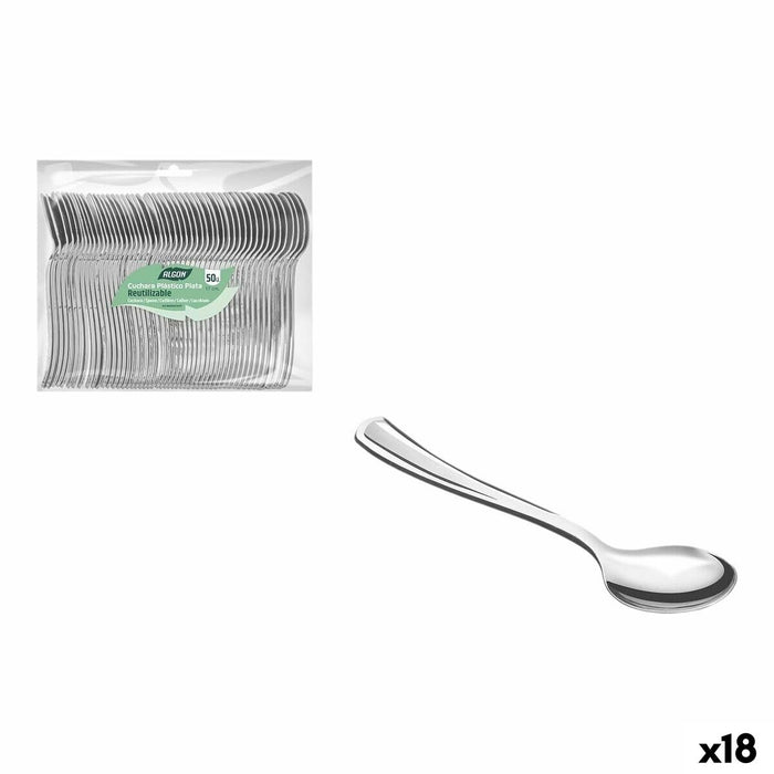 Set de Linguri Algon 17 cm 50 Piese (18 Unități)