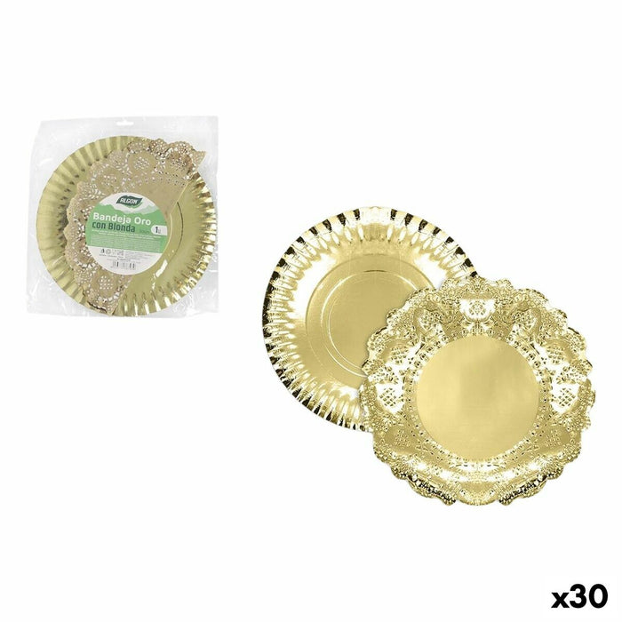 Tavă pentru gustari Algon Rotund 30 cm (30 Unități)