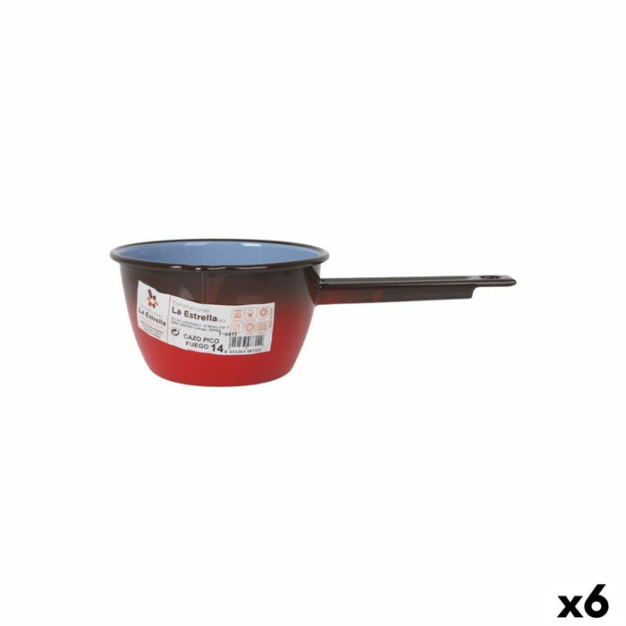 Cratiță La Estrella Fuego 1,1 L 28,8 x 15,3 x 9 cm (6 Unități)