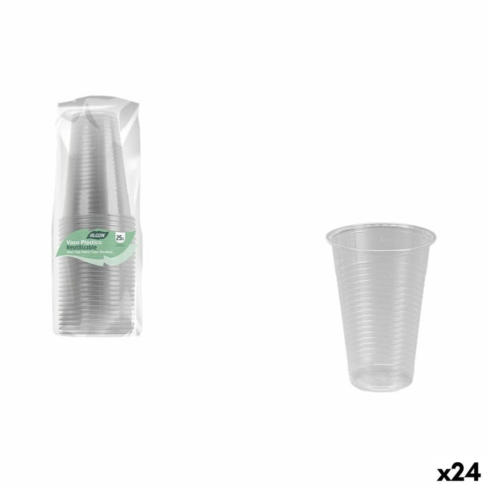 Set of glasses Algon 220 ml 25 Pieces (24 Units)