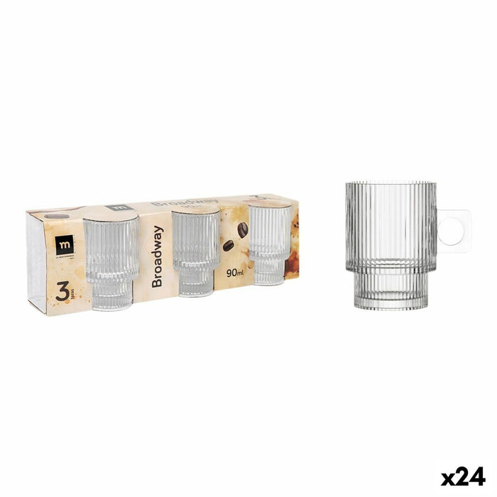 Set of Mugs La Mediterránea Broadway 3 Pieces (24 Units)