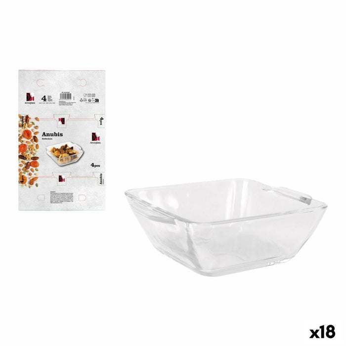 Set de Aperitiv Arcoglass Anubis Sticlă 10,6 x 9 x 3,5 cm 4 Piese (18 Unități)