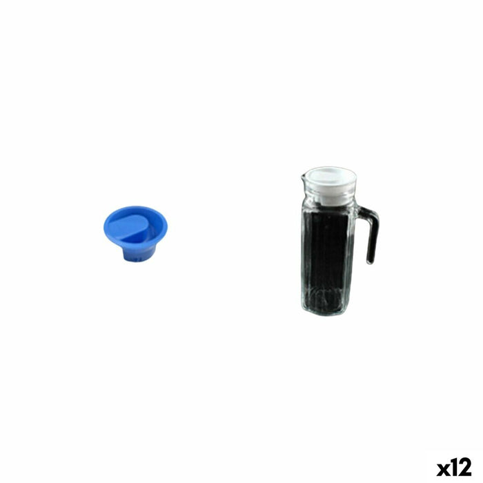 Carafă cu Capac și Dozator La Mediterránea Chrystie Sticlă (12 Unități)