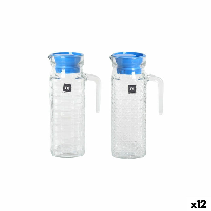 Carafă cu Capac și Dozator La Mediterránea Chrystie Sticlă (12 Unități)