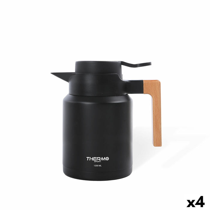 Ulcior termos ThermoSport Negru 1,2 L (4 Unități)
