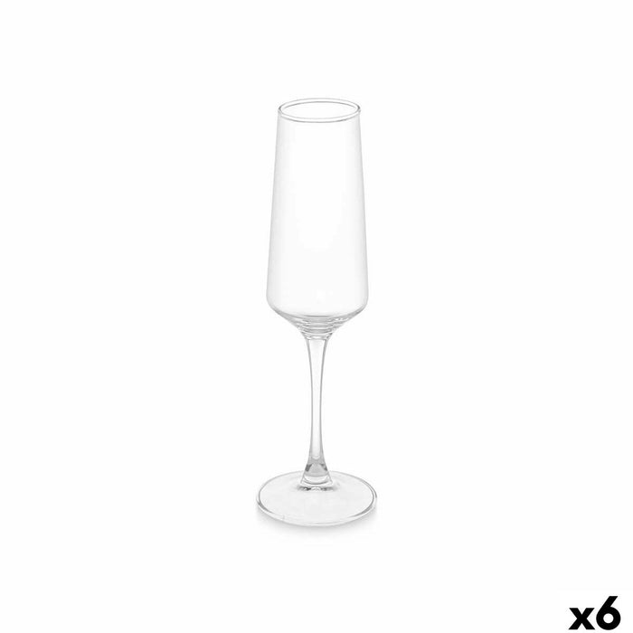 Pahar de șampanie Vivalto REJ6323/BHZ6 Transparent Sticlă 250 ml (6 Unități)