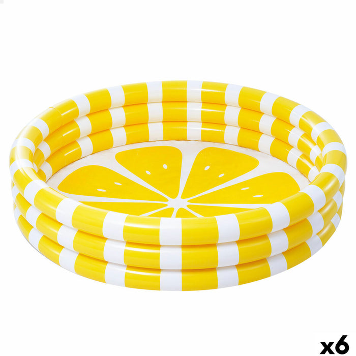 Piscina Gonfiabile per Bambini Intex Limone 147 x 33 x 147 cm Giallo (6 Unità)